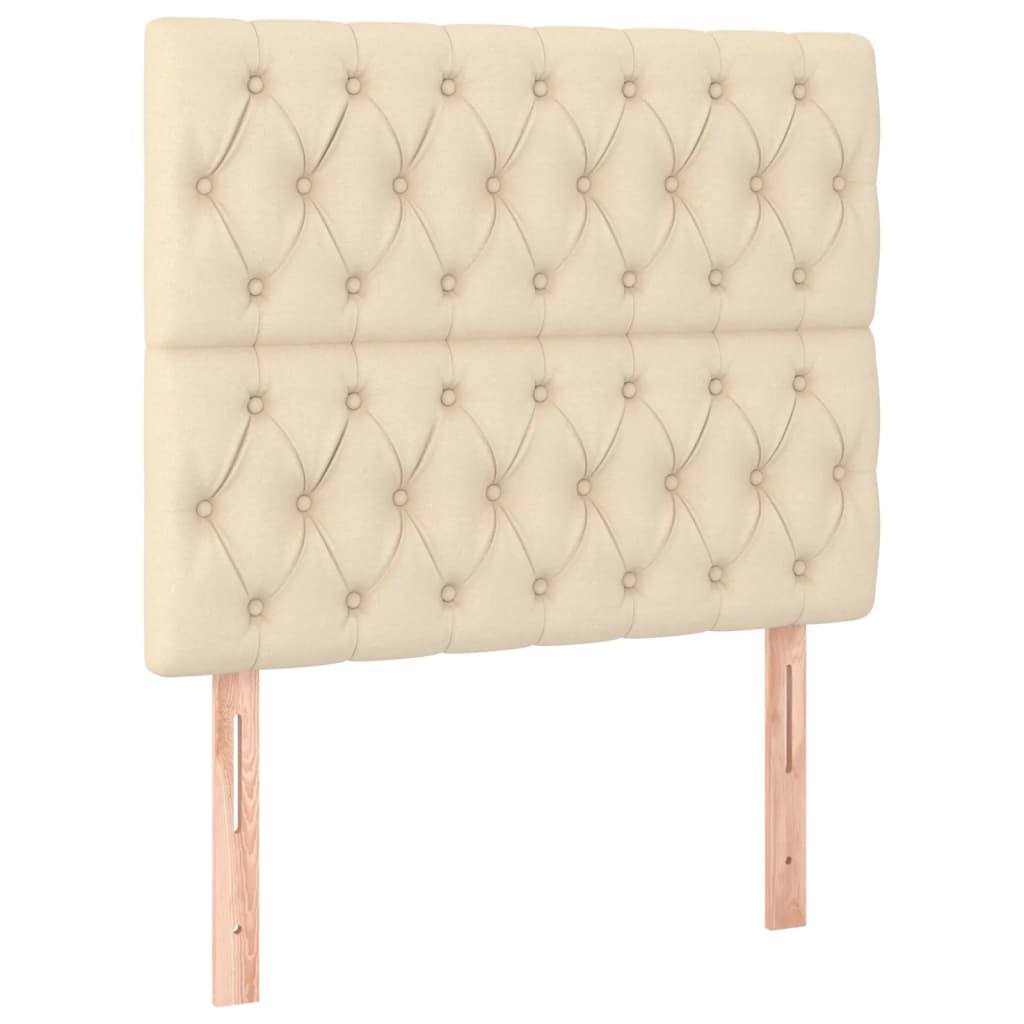 Giroletto a Molle con Materasso Crema 90x200 cm inTessuto | homemem39