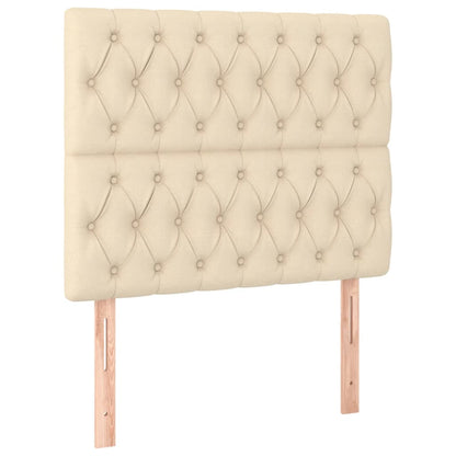 Giroletto a Molle con Materasso Crema 90x200 cm inTessuto | homemem39