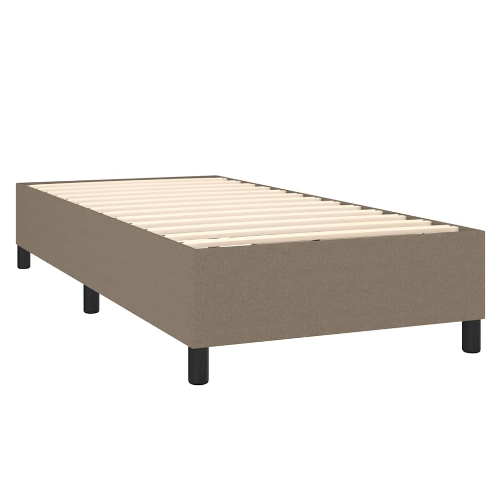 Giroletto a Molle con Materasso Tortora 80x200 cm inTessuto | homemem39