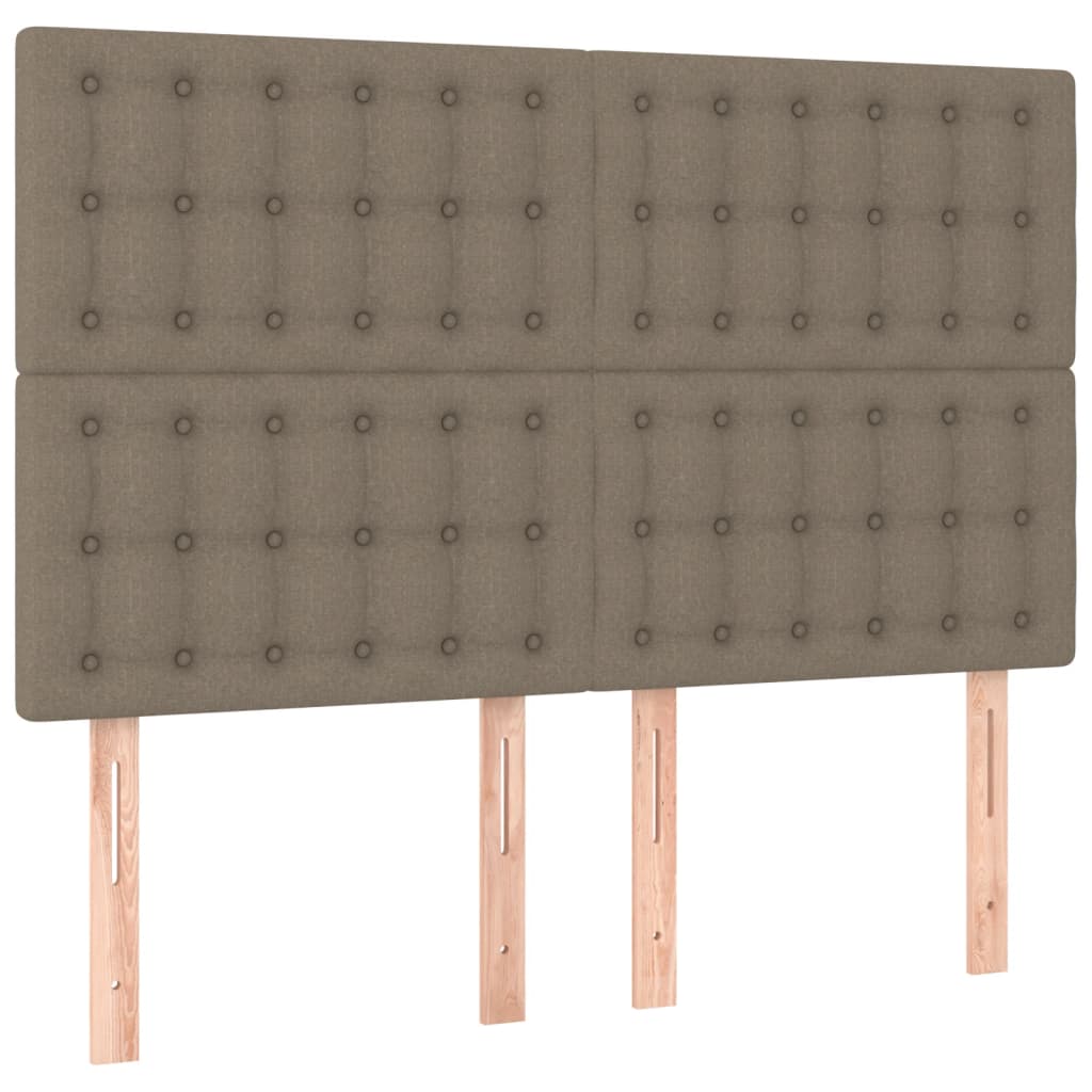 Giroletto a Molle con Materasso Tortora 140x200 cm in Tessuto | homemem39