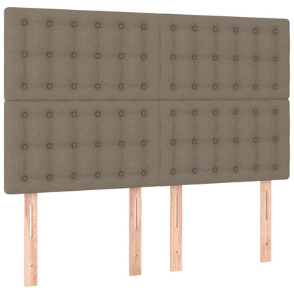 Giroletto a Molle con Materasso Tortora 140x200 cm in Tessuto | homemem39