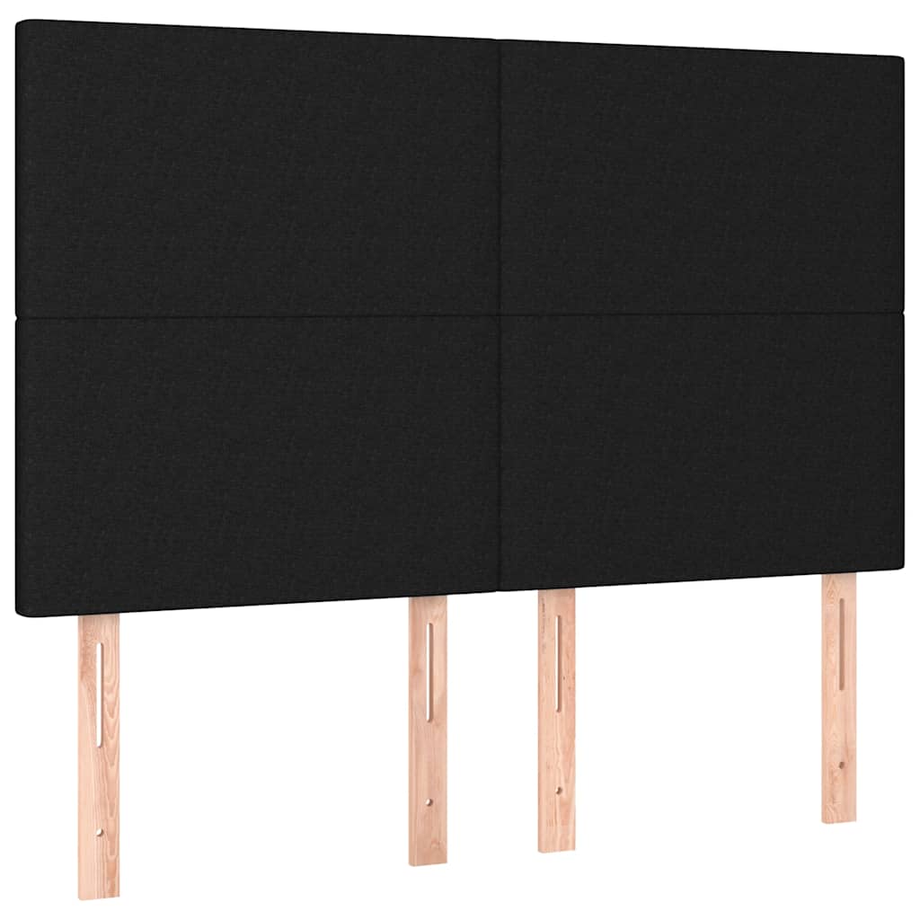 Giroletto a Molle con Materasso Nero 140x190 cm in Tessuto | homemem39