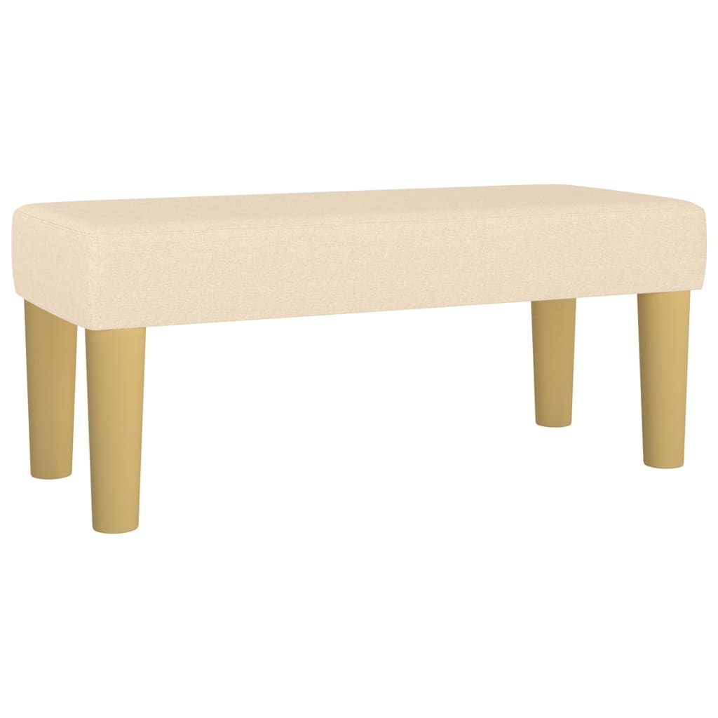 Giroletto a Molle con Materasso Crema 100x200 cm in Tessuto | homemem39