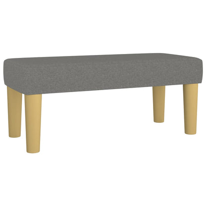 Giroletto a Molle con Materasso Grigio Scuro 120x200 cm Tessuto | homemem39