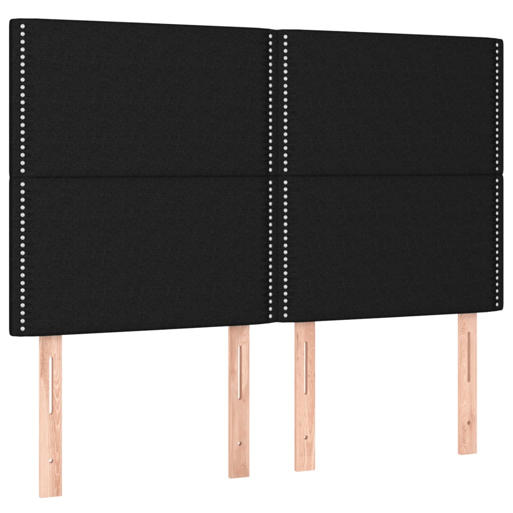 Giroletto a Molle con Materasso Nero 140x190 cm in Tessuto | homemem39