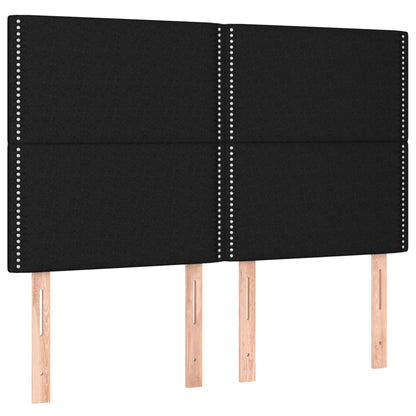 Giroletto a Molle con Materasso Nero 140x190 cm in Tessuto | homemem39