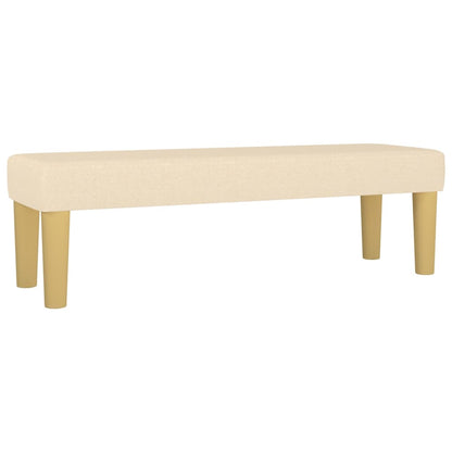 Giroletto a Molle con Materasso Crema 140x19 cm in Tessuto | homemem39