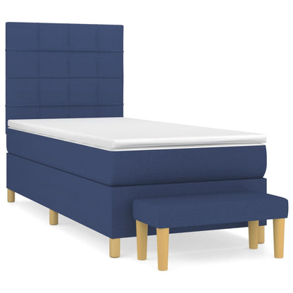Giroletto a Molle con Materasso Blu 80x200 cm inTessuto | homemem39