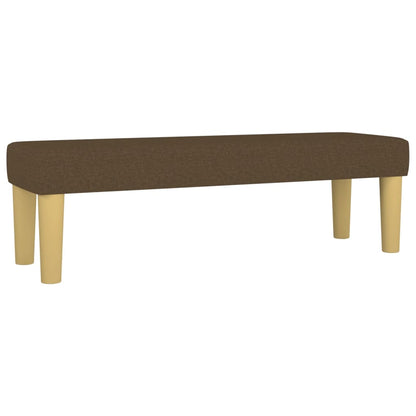 Giroletto a Molle con Materasso Marrone Scuro 140x200cm Tessuto | homemem39