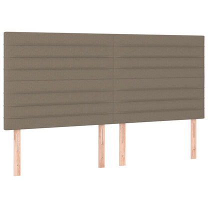 Giroletto a Molle con Materasso Tortora 180x200 cm in Tessuto | homemem39