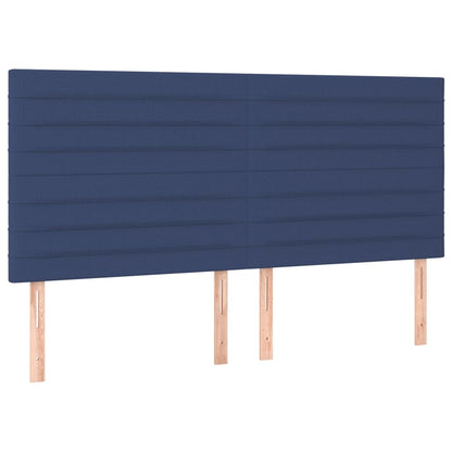 Giroletto a Molle con Materasso Blu 180x200 cm in Tessuto | homemem39