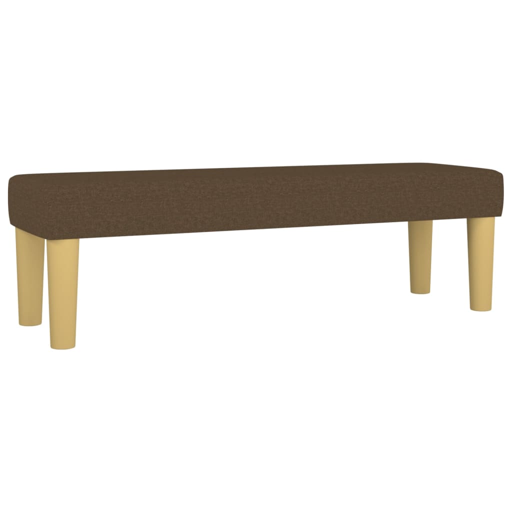 Giroletto a Molle con Materasso Marrone Scuro 140x190cm Tessuto | homemem39