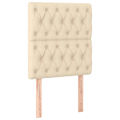 Giroletto a Molle con Materasso Crema 80x200 cm inTessuto | homemem39