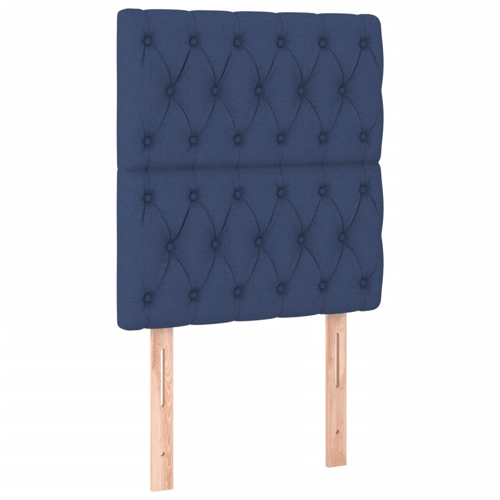 Giroletto a Molle con Materasso Blu 80x200 cm inTessuto | homemem39
