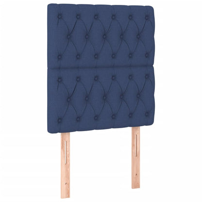 Giroletto a Molle con Materasso Blu 80x200 cm inTessuto | homemem39