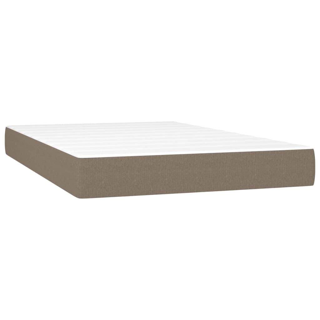 Giroletto a Molle con Materasso Tortora 120x200 cm in Tessuto | homemem39