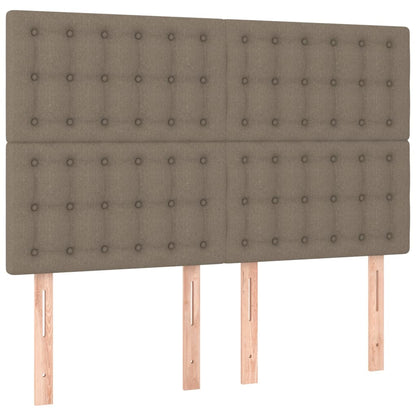 Giroletto a Molle con Materasso Tortora 140x200 cm in Tessuto | homemem39