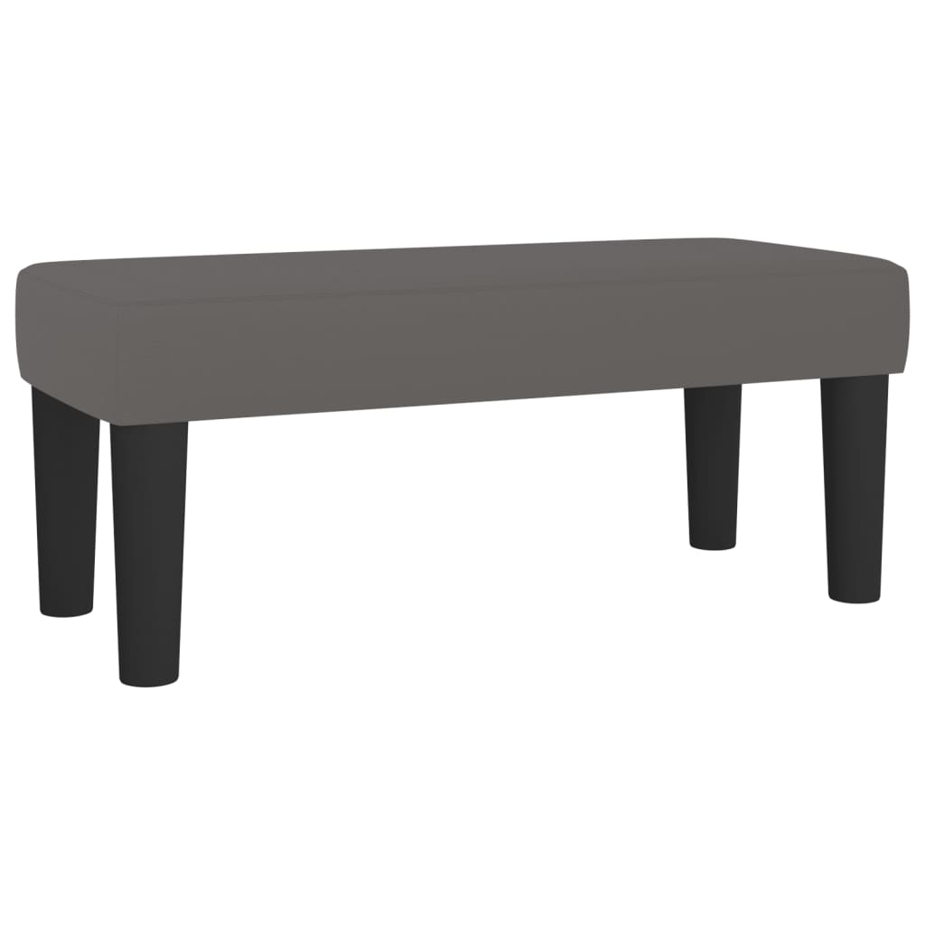Giroletto a Molle con Materasso Grgio 90x200 cm in Similpelle | homemem39