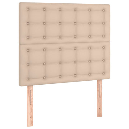 Giroletto a Molle con Materasso Cappuccino 80x200 cm Similpelle | homemem39
