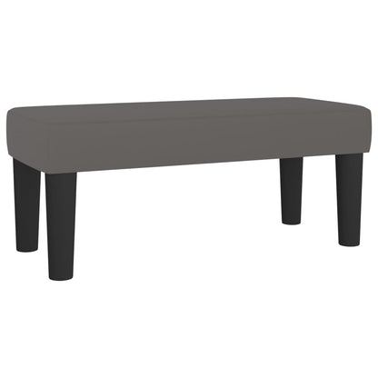 Giroletto a Molle con Materasso Grgio 90x200 cm in Similpelle | homemem39