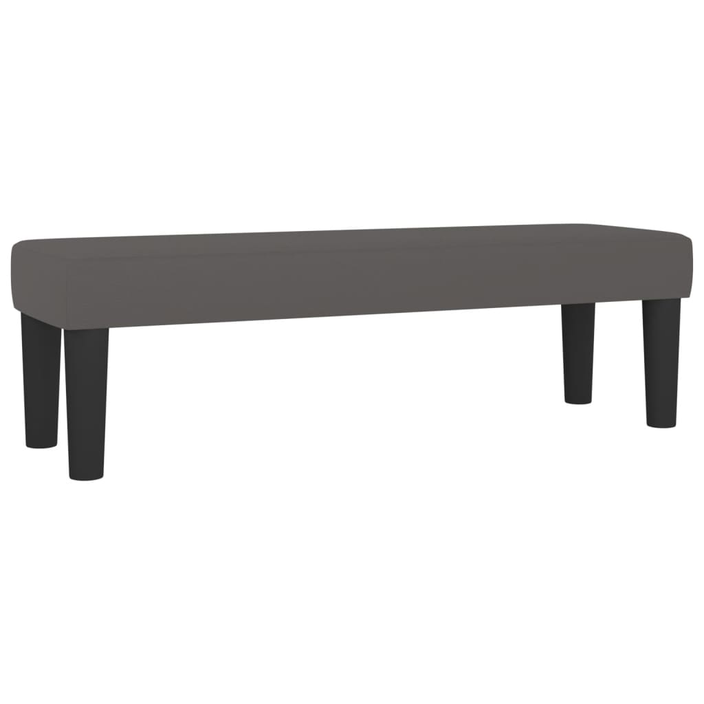 Giroletto a Molle con Materasso Grigio 140x200 cm in Similpelle | homemem39