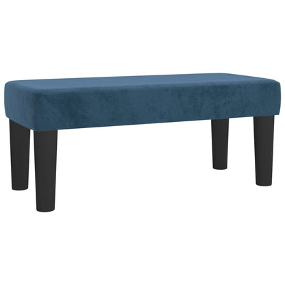 Giroletto a Molle con Materasso Blu Scuro 80x200 cm in Velluto | homemem39