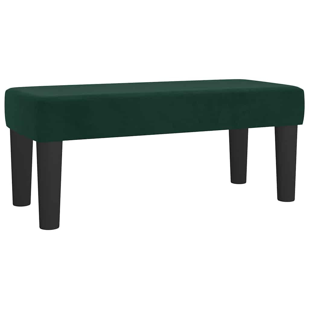 Giroletto a Molle con Materasso Verde Scuro 90x190 cm Velluto | homemem39