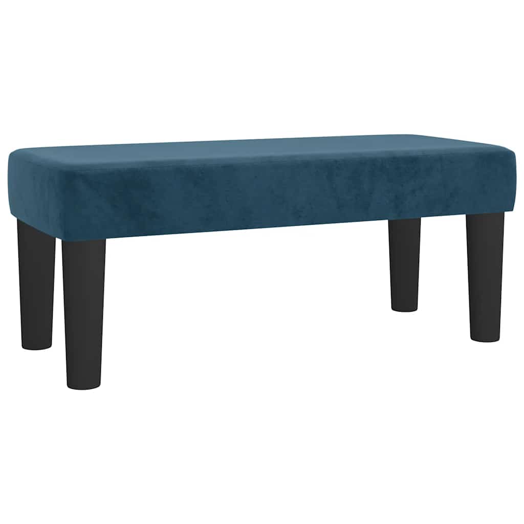 Giroletto a Molle con Materasso Blu Scuro 80x200 cm in Velluto | homemem39