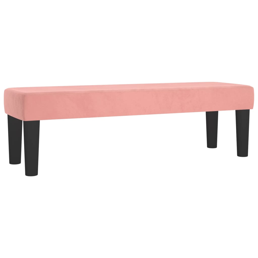 Giroletto a Molle con Materasso Rosa 140x200 cm in Velluto | homemem39