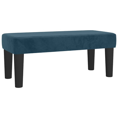 Giroletto a Molle con Materasso Blu Scuro 80x200 cm in Velluto | homemem39