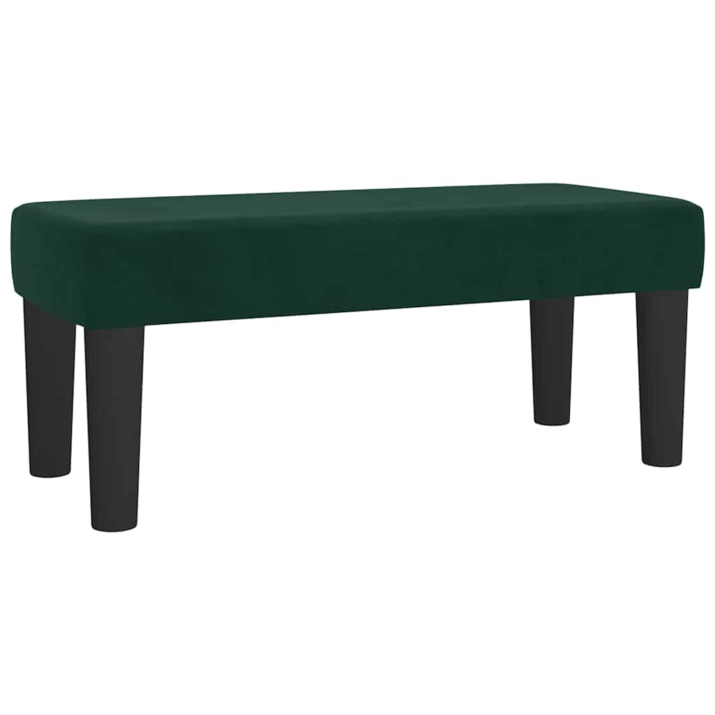 Giroletto a Molle con Materasso Verde Scuro 100x200 cm Velluto | homemem39