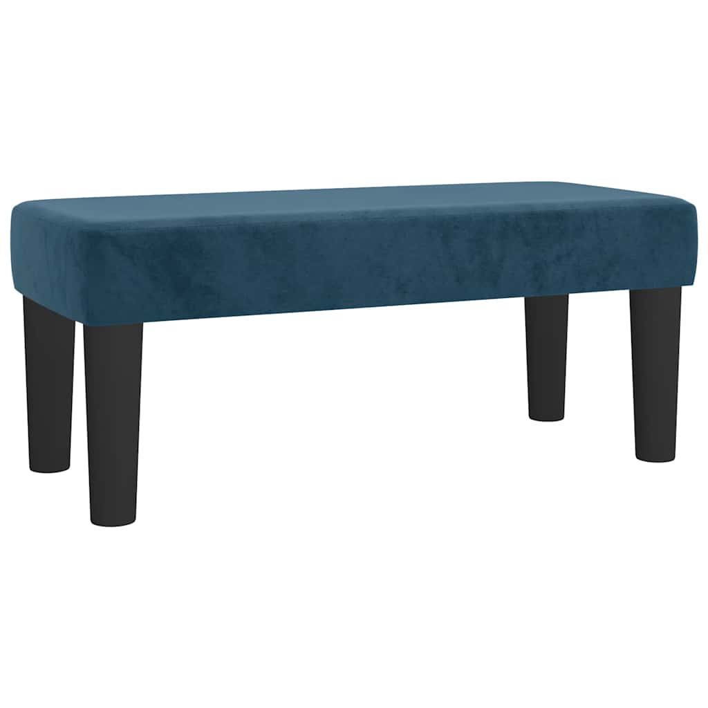 Giroletto a Molle con Materasso Blu Scuro 80x200 cm in Velluto | homemem39