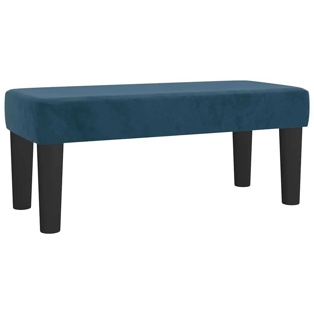 Giroletto a Molle con Materasso Blu Scuro 120x200 cm in Velluto | homemem39