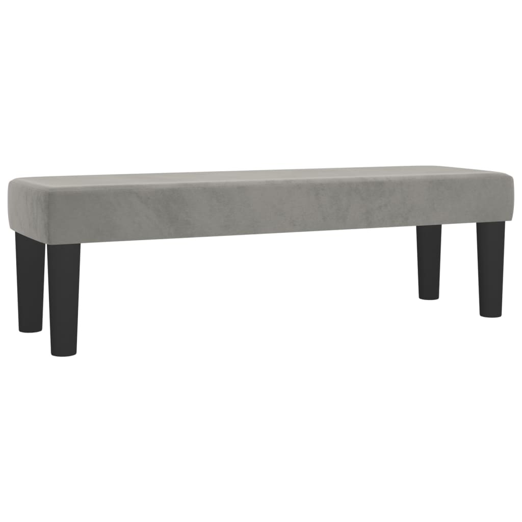 Giroletto a Molle con Materasso Grigio Chiaro 140x200cm Velluto | homemem39