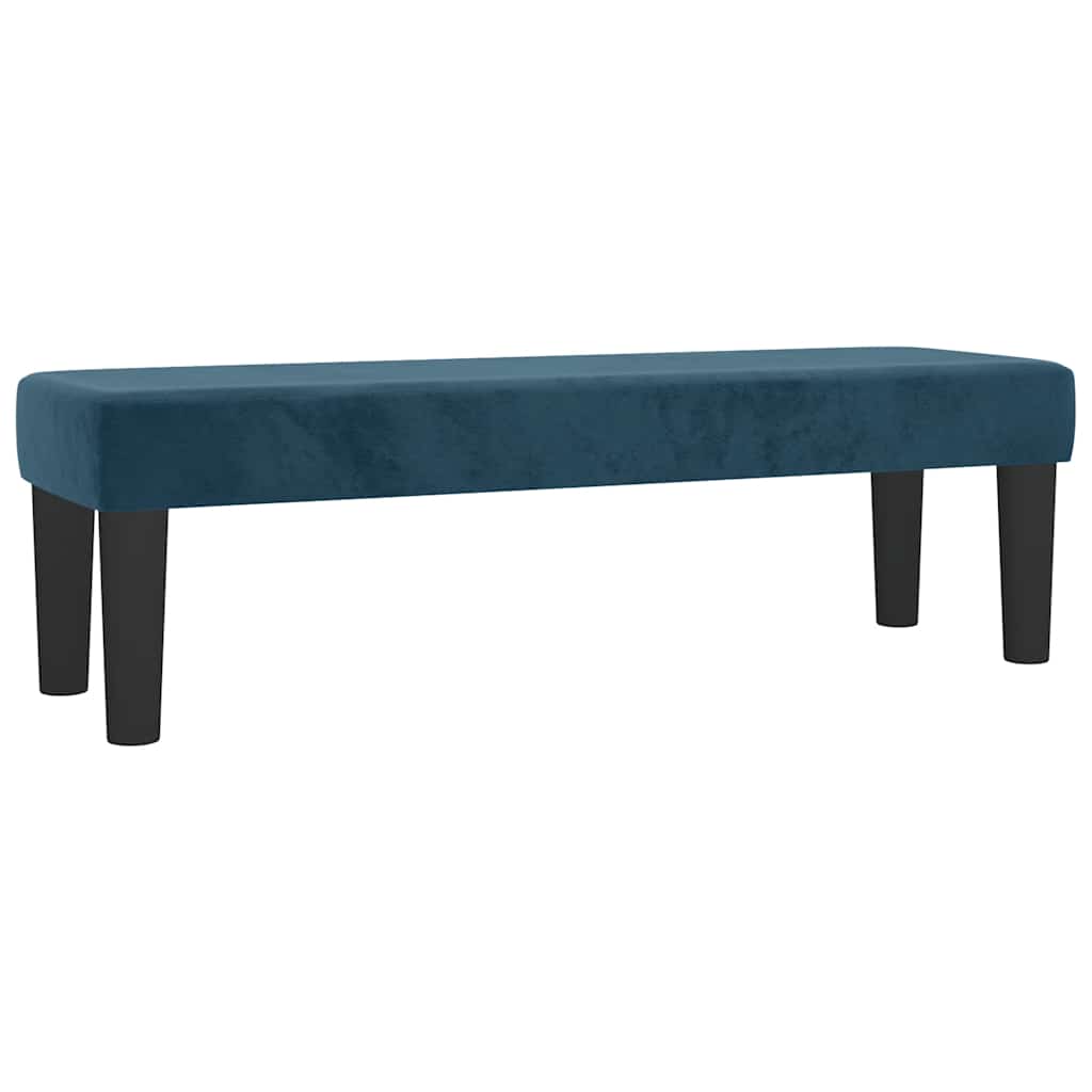 Giroletto a Molle con Materasso Blu Scuro 140x200 cm in Velluto | homemem39