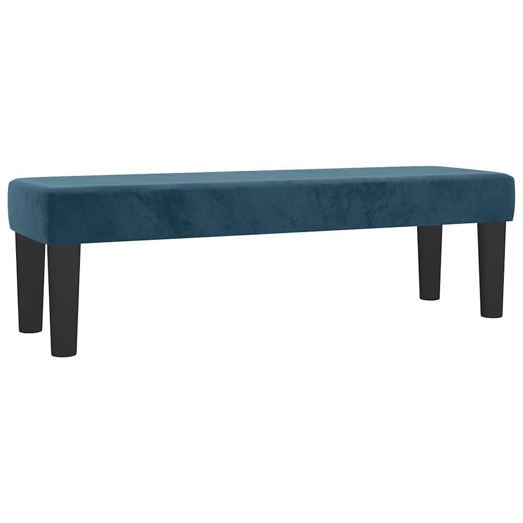Giroletto a Molle con Materasso Blu Scuro 180x200 cm in Velluto | homemem39