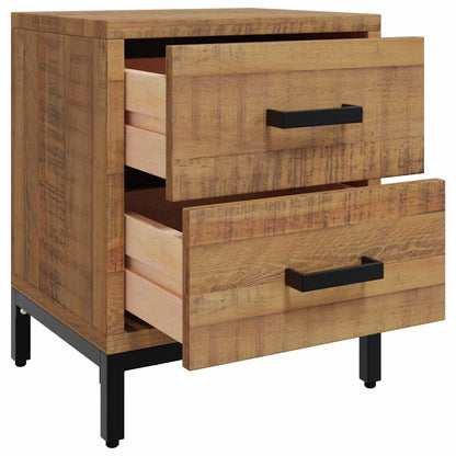 Comodini 2 pz 36x30x45 cm in Legno Massello di Pino | homemem39