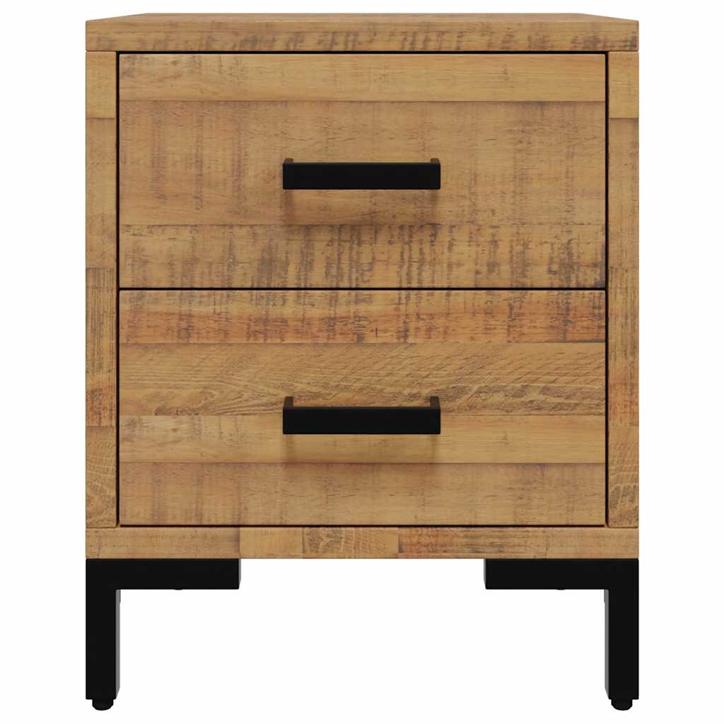 Comodini 2 pz 36x30x45 cm in Legno Massello di Pino | homemem39