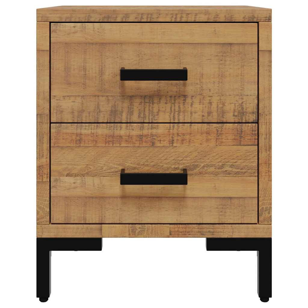 Comodini 2 pz 36x30x45 cm in Legno Massello di Pino