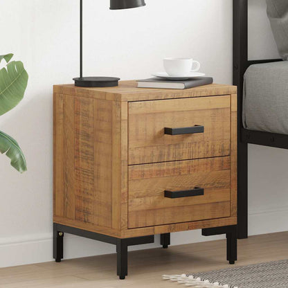 Comodini 2 pz 36x30x45 cm in Legno Massello di Pino | homemem39