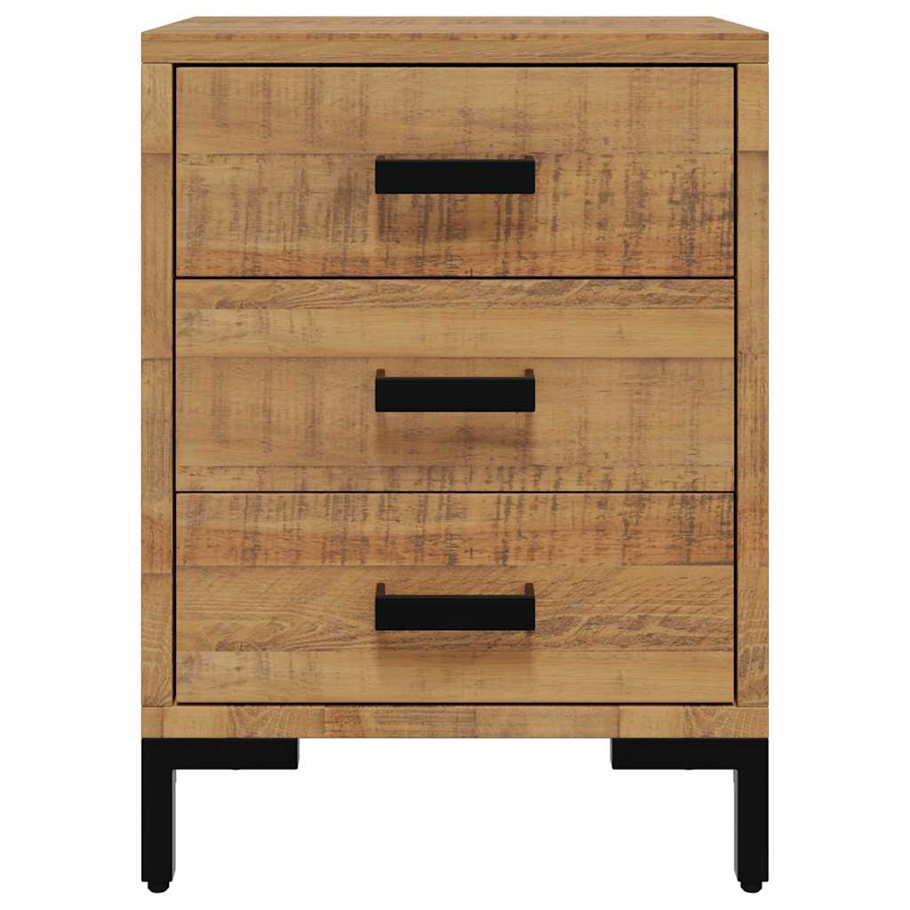 Comodini 2 pz 40x30x55 cm in Legno Massello di Pino | homemem39