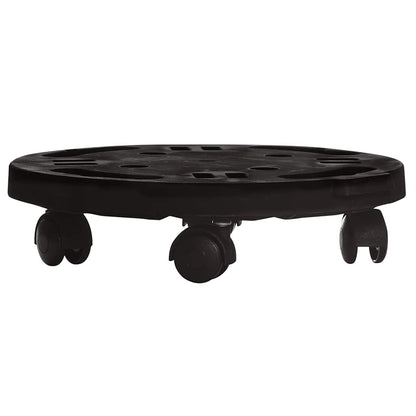 Carrelli per Piante con Ruote 3 pz Diametro 30 cm Neri 170 kg | homemem39