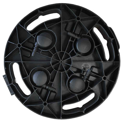 Carrelli per Piante con Ruote 3 pz Diametro 30 cm Neri 170 kg | homemem39