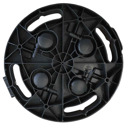 Carrelli per Piante con Ruote 5 pz Diametro 30 cm Neri 170 kg | homemem39