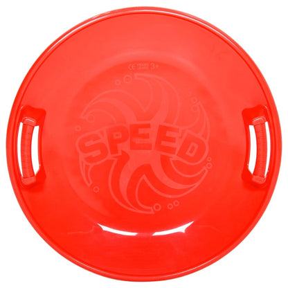 Slittino Rotondo Rosso 66,5 cm in PP - homemem39