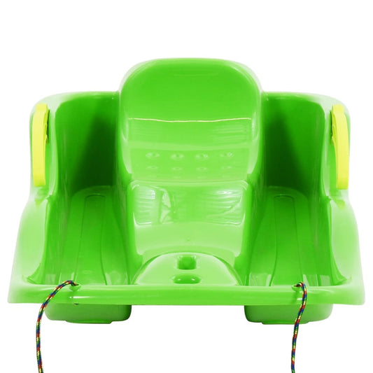 Slittino con Freni Verde 87x40x18 cm in Polipropilene | homemem39