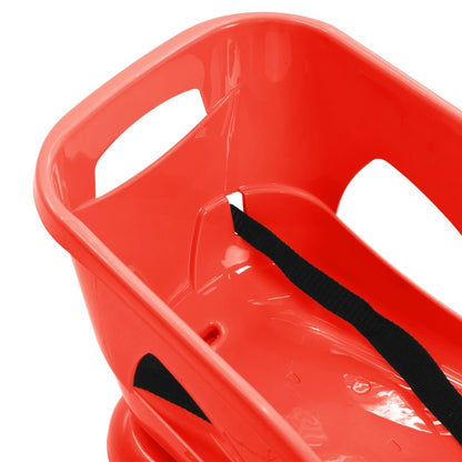 Slittino con Seduta Rosso 102,5x40x23 cm in Polipropilene - homemem39