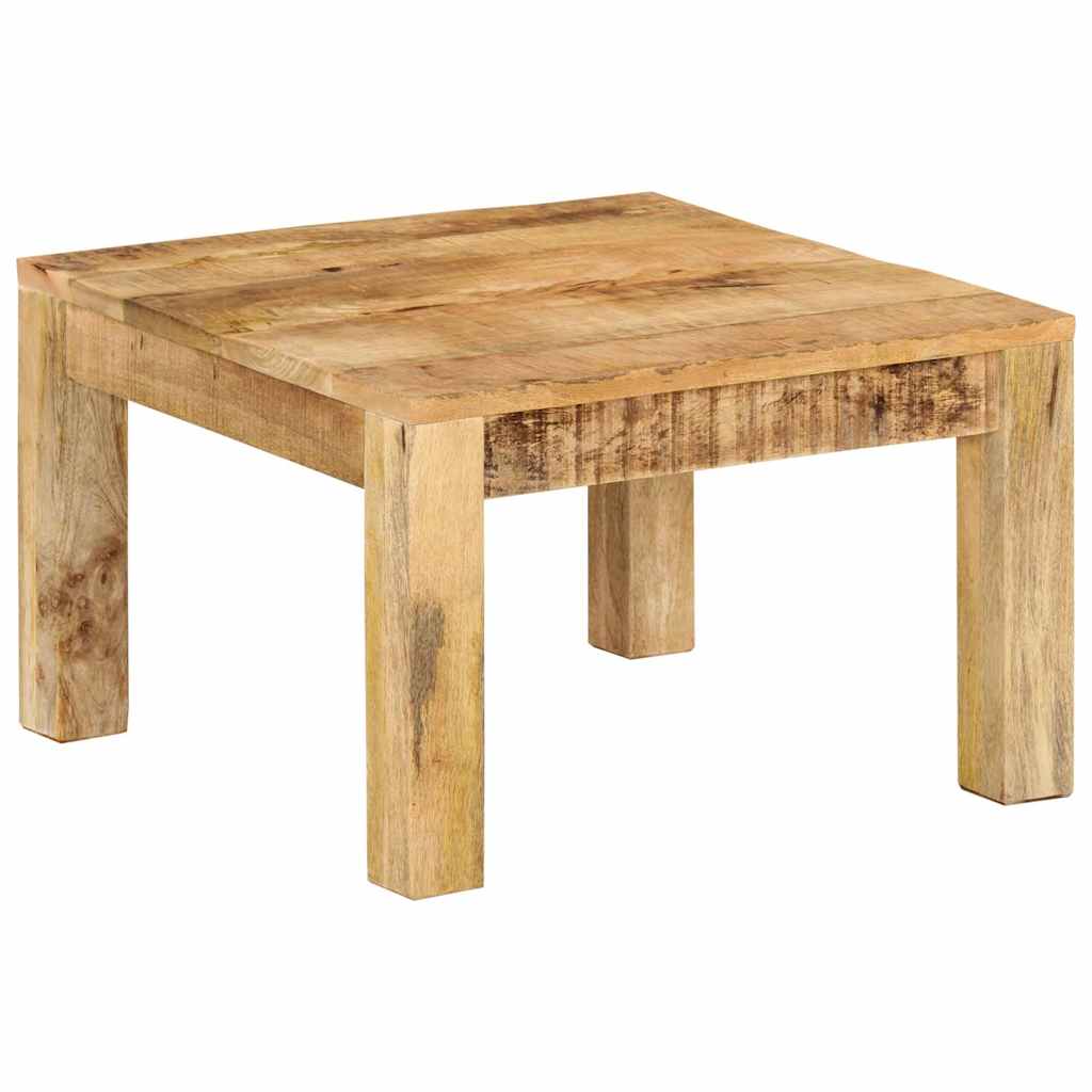 Tavolino da Salotto 55x55x35 cm in Legno Massello di Mango
