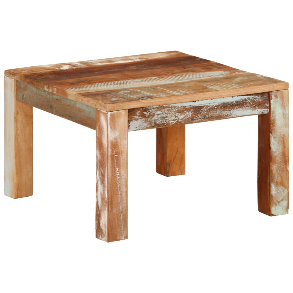 Tavolino da Salotto 55x55x35 cm in Legno Massello di Recupero | homemem39