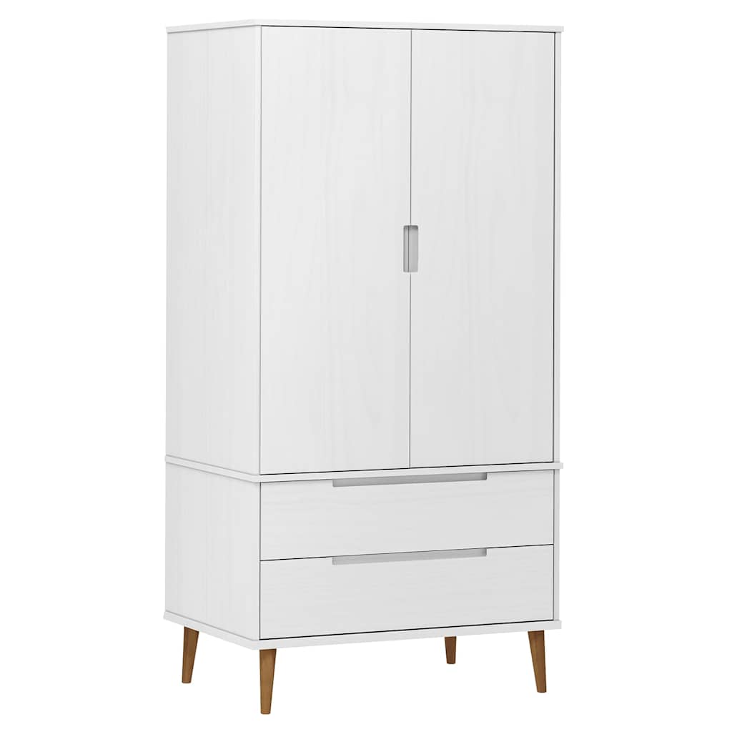 Armadio MOLDE 90x55x175 cm in Legno Massello di Pino